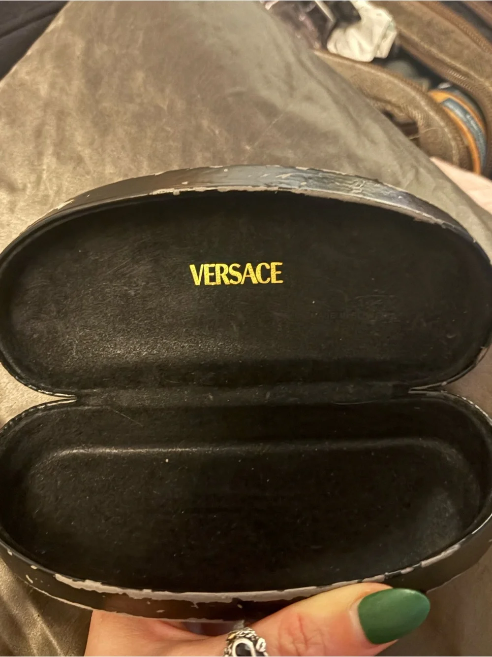 Black Medusa Versace Sunglasses Case